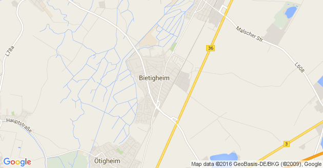 Karte Bietigheim in Baden
