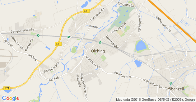 Karte Olching                