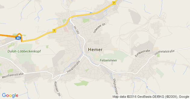 Karte Hemer