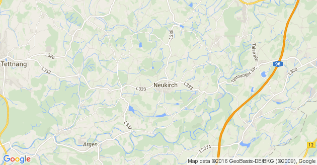Karte Neukirch bei Tettnang