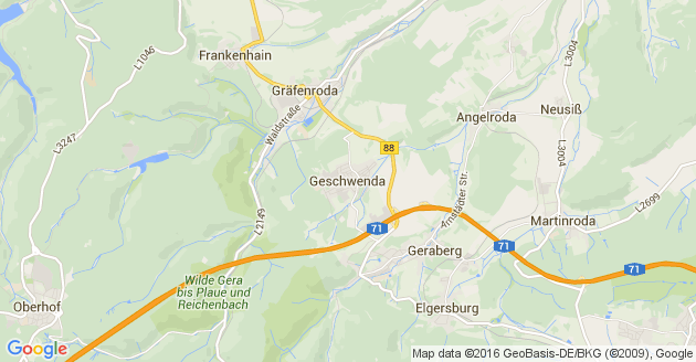 Karte Geschwenda