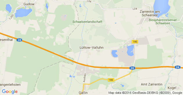 Karte Lüttow Valluhn