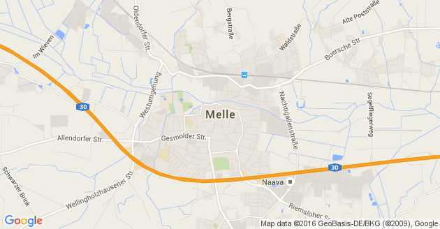 Karte Melle