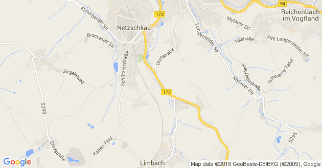 Karte Elsterberg bei Plauen