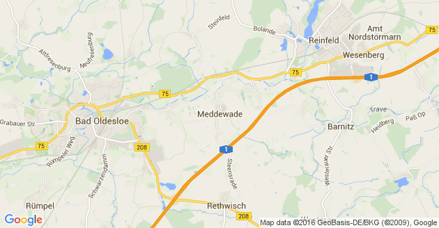 Karte Meddewade