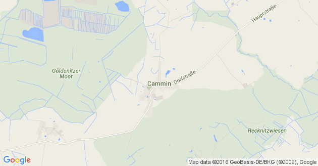 Karte Cammin bei Rostock     