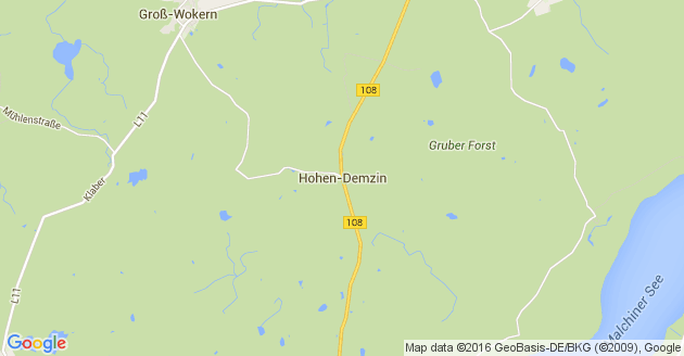 Karte Hohen Demzin