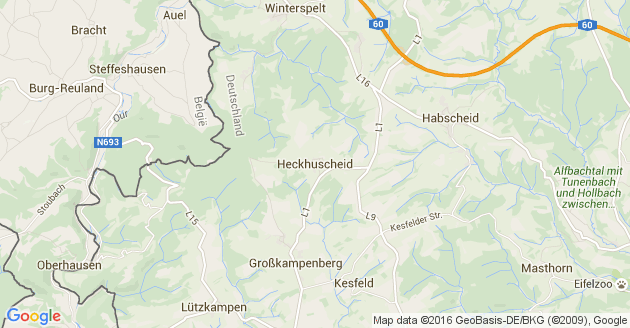 Karte Heckhuscheid