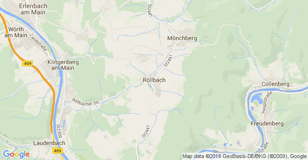 Karte Röllbach