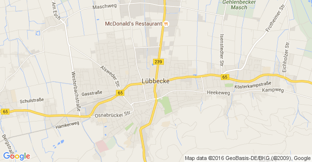 Karte Lübbecke