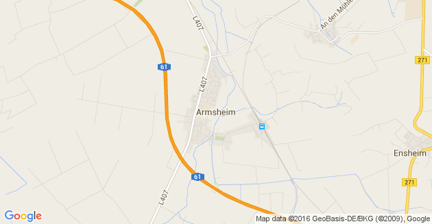 Karte Armsheim in Rheinhessen