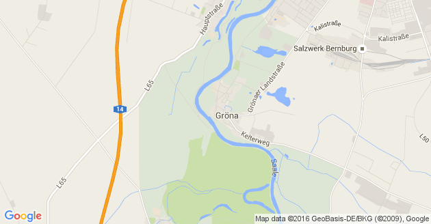 Karte Bernburg an der Saale