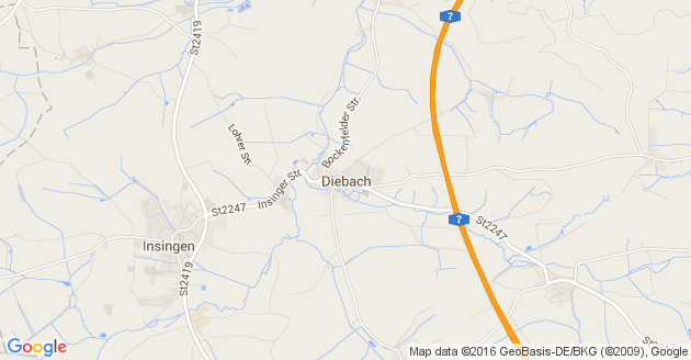 Karte Diebach                