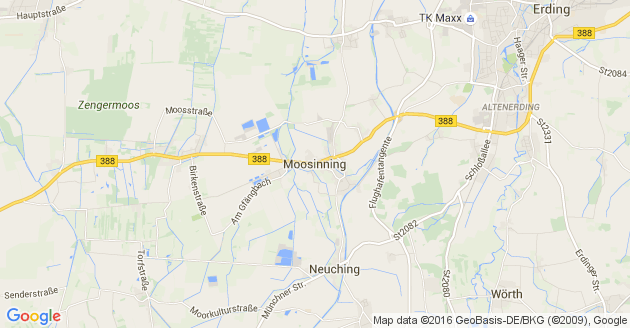 Karte Moosinning