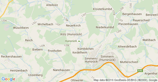 Karte Michelbach im Hunsrück