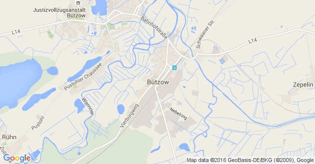 Karte Bützow