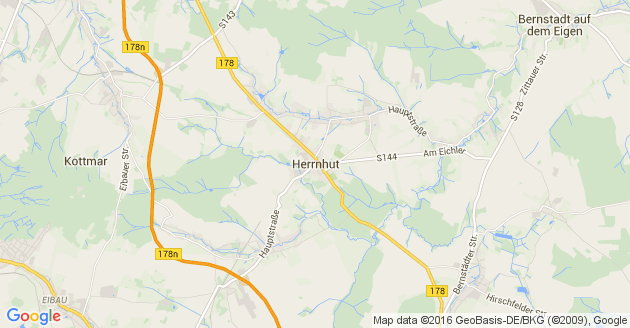 Karte Herrnhut