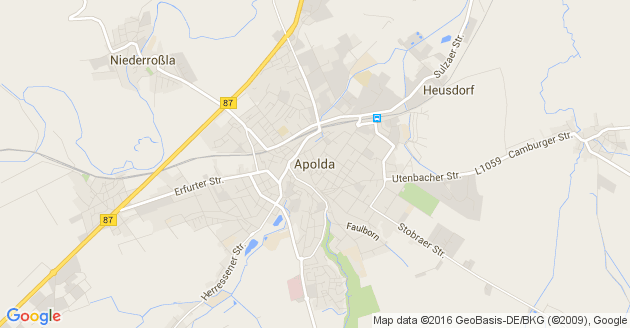 Karte Apolda