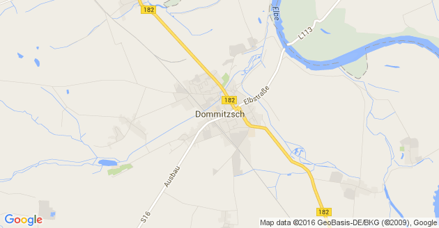 Karte Dommitzsch