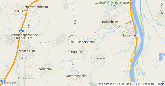 Karte Gau Bischofsheim