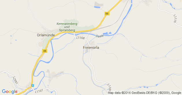 Karte Freienorla