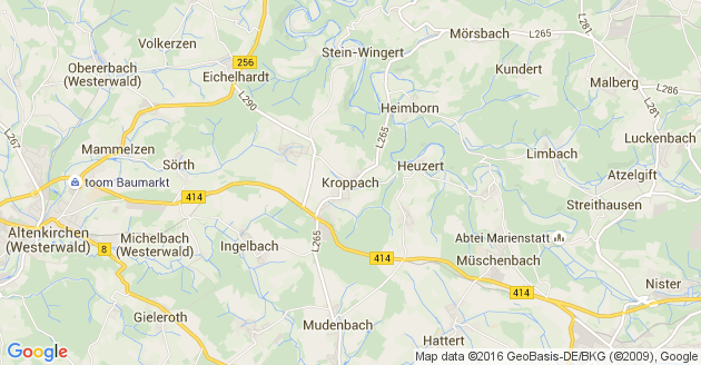 Karte Kroppach
