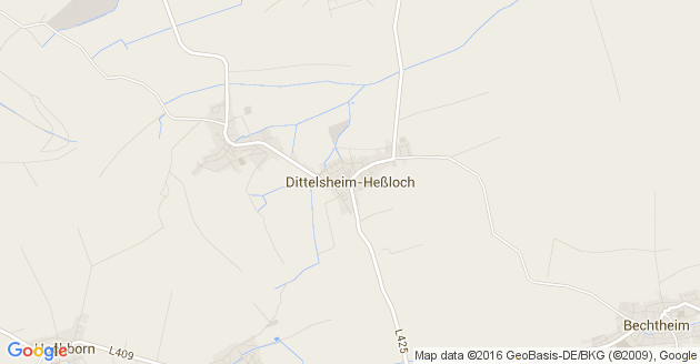 Karte Dittelsheim Heßloch