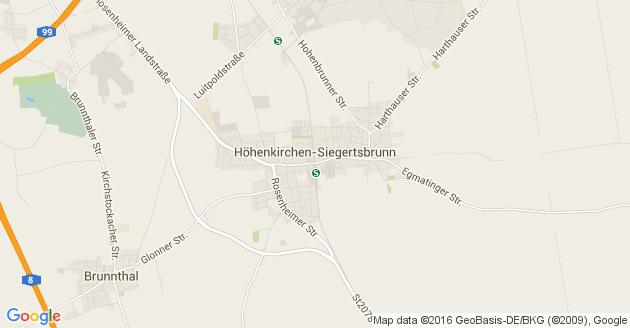 Karte Höhenkirchen Siegertsbrunn