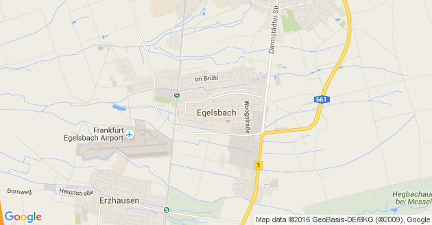 Karte Egelsbach