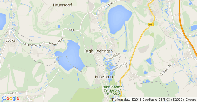 Karte Regis Breitingen