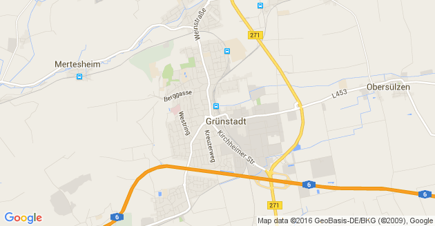 Karte Grünstadt