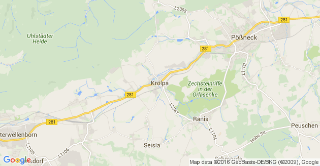 Karte Krölpa