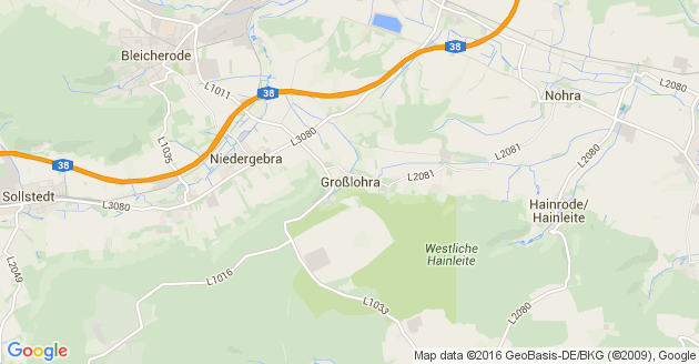 Karte Großlohra
