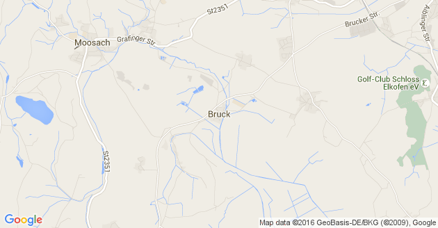 Karte Bruck in Oberbayern