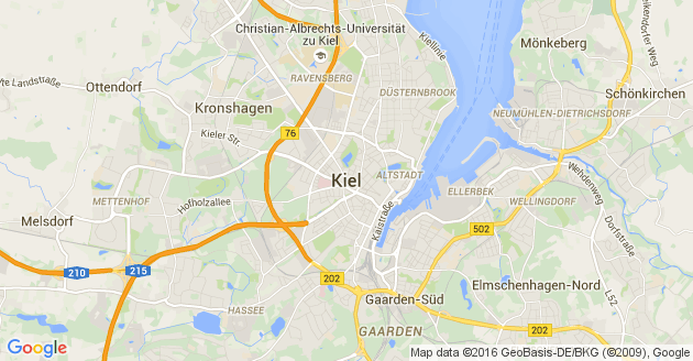 Karte Hohenfelde bei Kiel