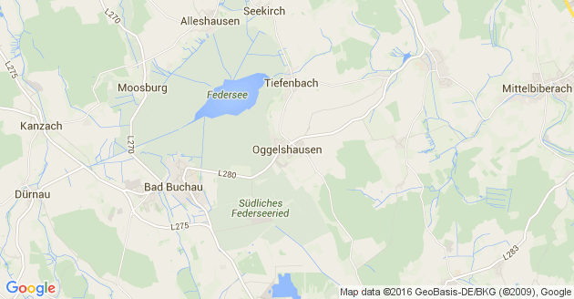 Karte Oggelshausen
