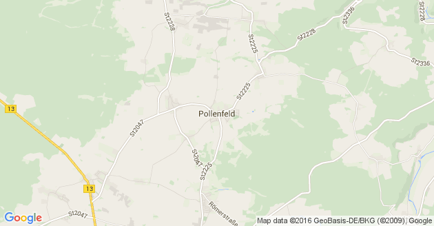 Karte Pollenfeld