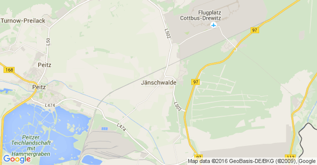 Karte Jänschwalde