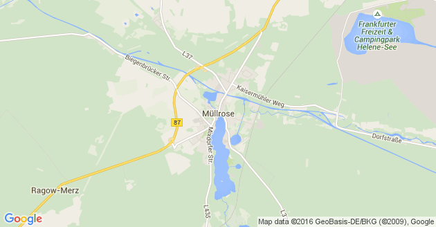 Karte Müllrose