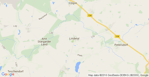 Karte Lindetal