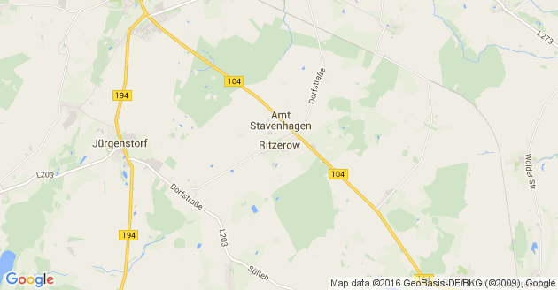 Karte Ritzerow
