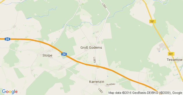 Karte Groß Godems