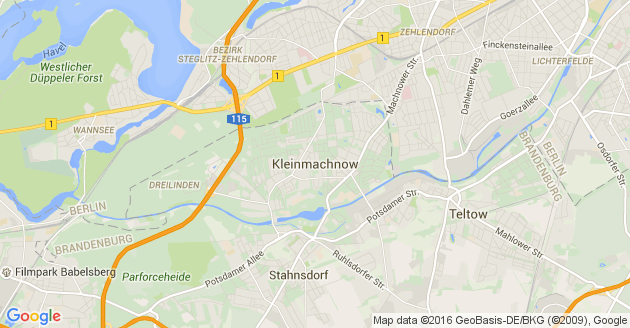 Karte Kleinmachnow