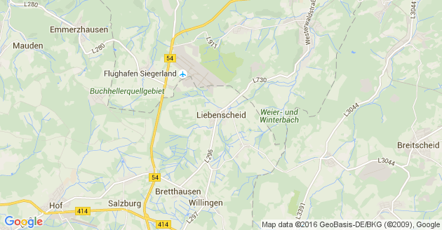 Karte Liebenscheid