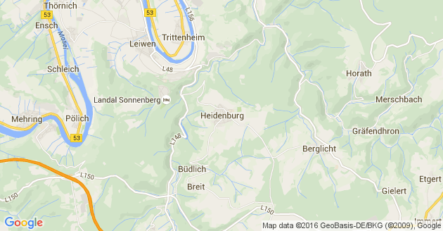 Karte Heidenburg