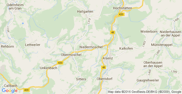 Karte Niedermoschel