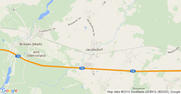 Karte Jacobsdorf in der Mark