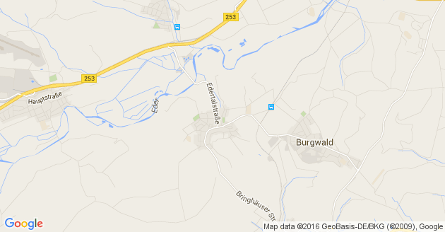 Karte Burgwald an der Eder