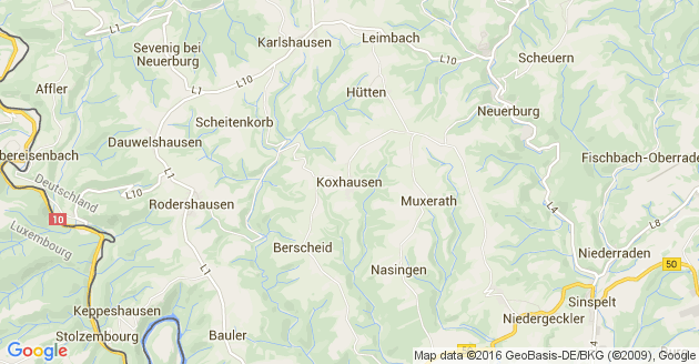 Karte Koxhausen