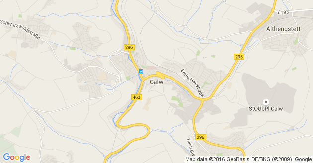 Karte Calw 